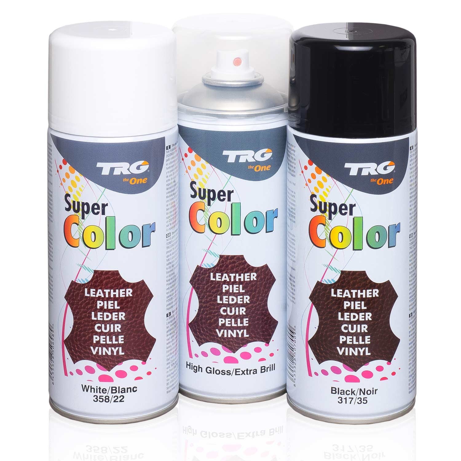 Spray de couleur pour cuir lisse et similicuir, 400 ml