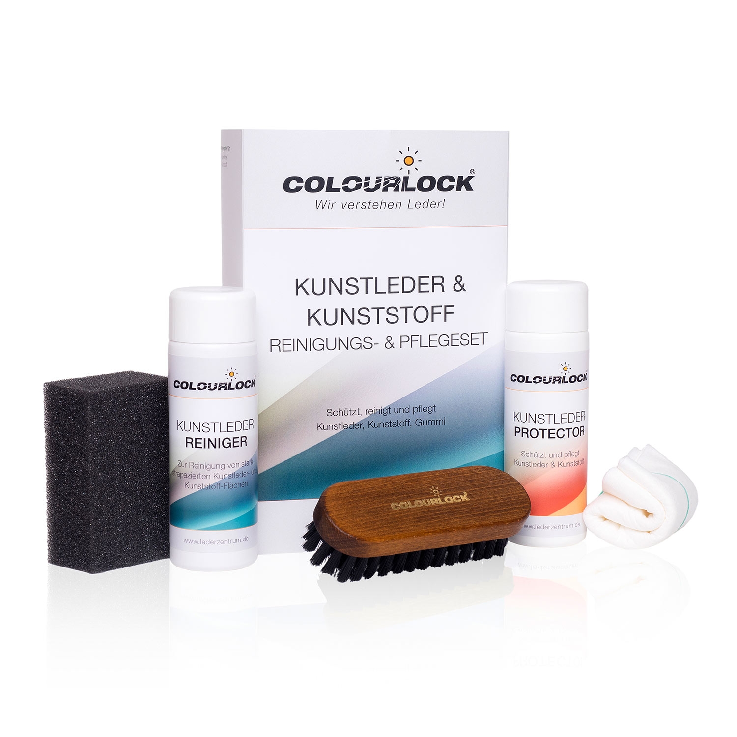 Kit d&rsquo;entretien pour cuir synth&eacute;tique