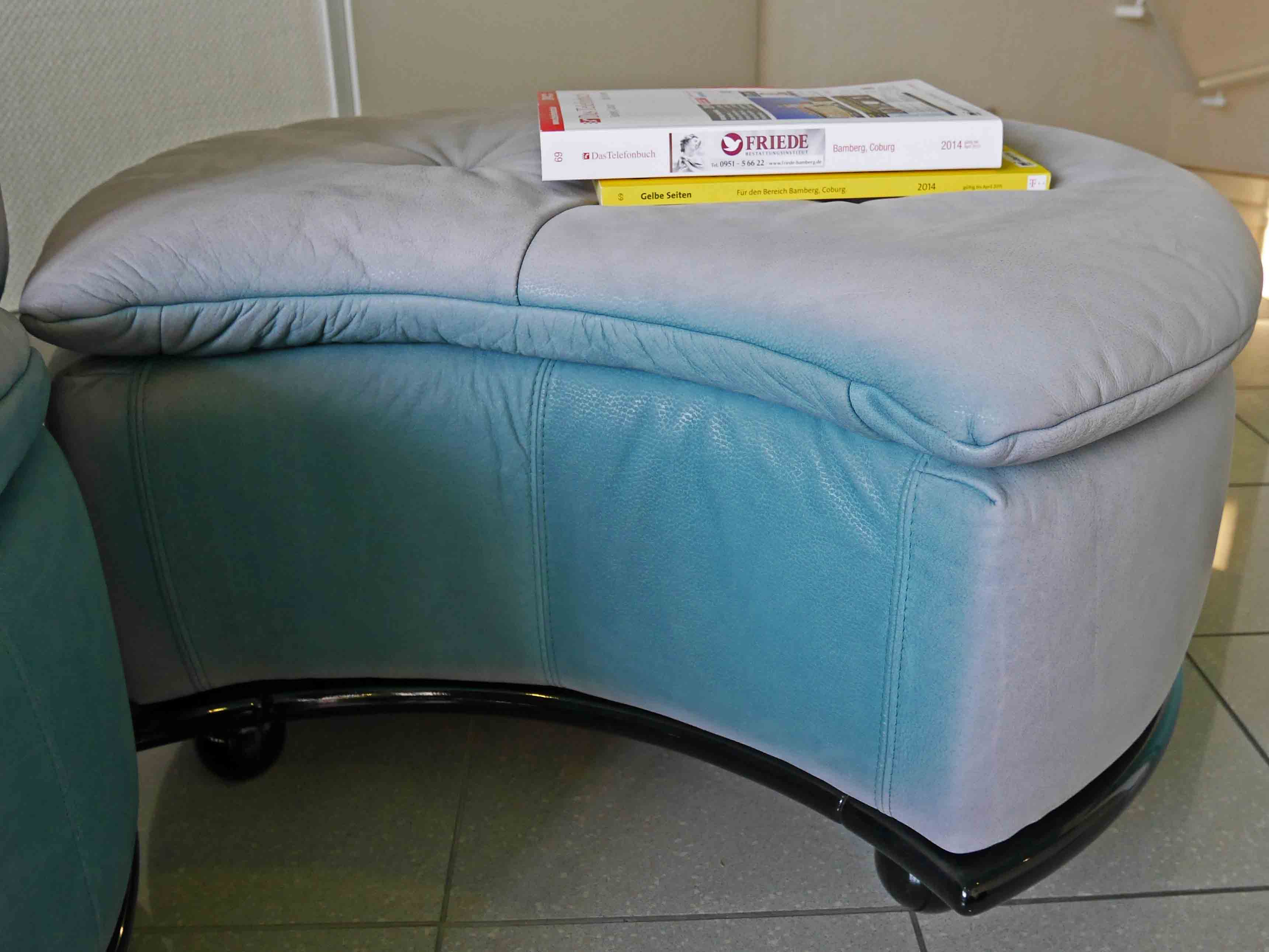 Cuir nubuck très décoloré